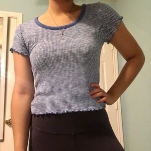 Abercrombie and Fitch Lettuce Edge top